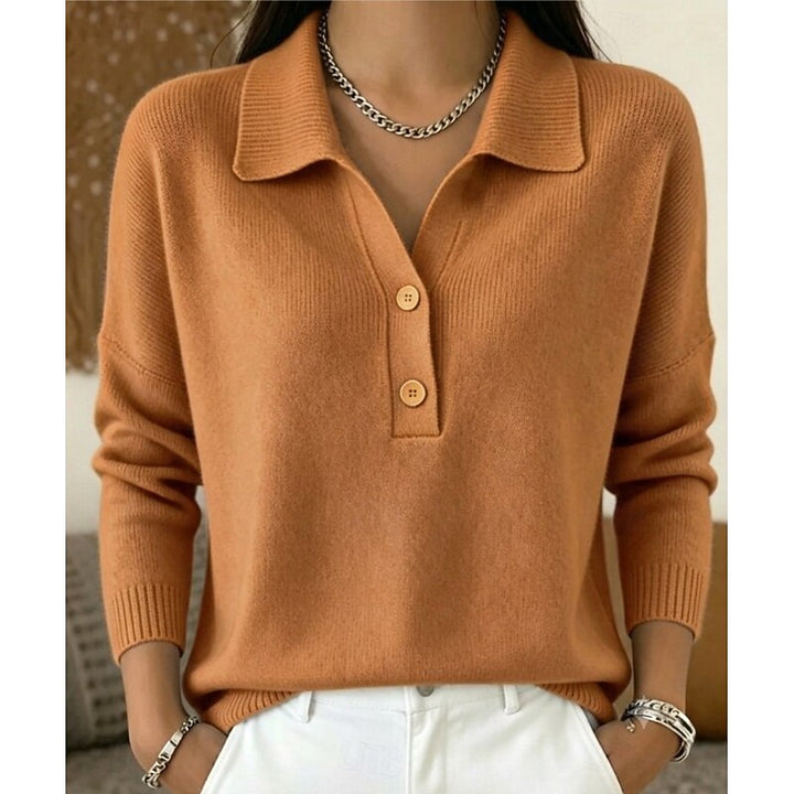 Lorelei | Elegancki sweter polo z kołnierzykiem