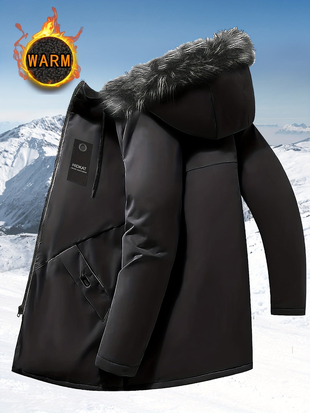 Gordon | Półdługa parka z kapturem