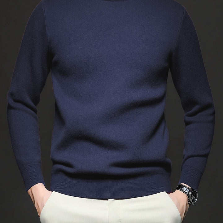 Tobias | Elegancki Sweter z Wysokim Kołnierzem