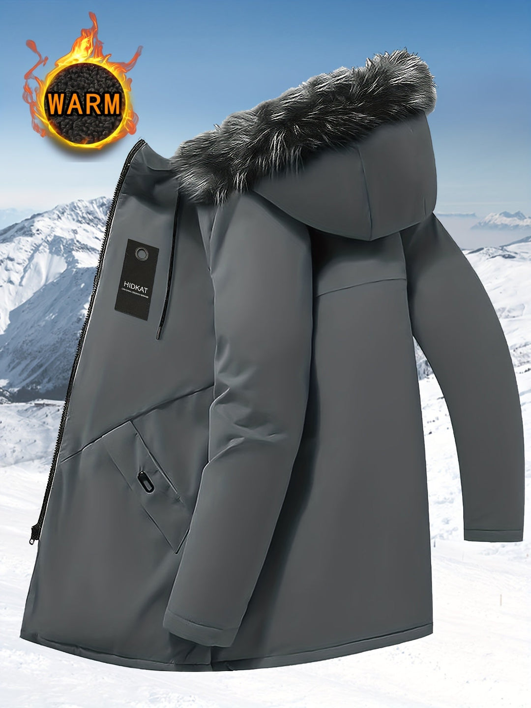Gordon | Półdługa parka z kapturem