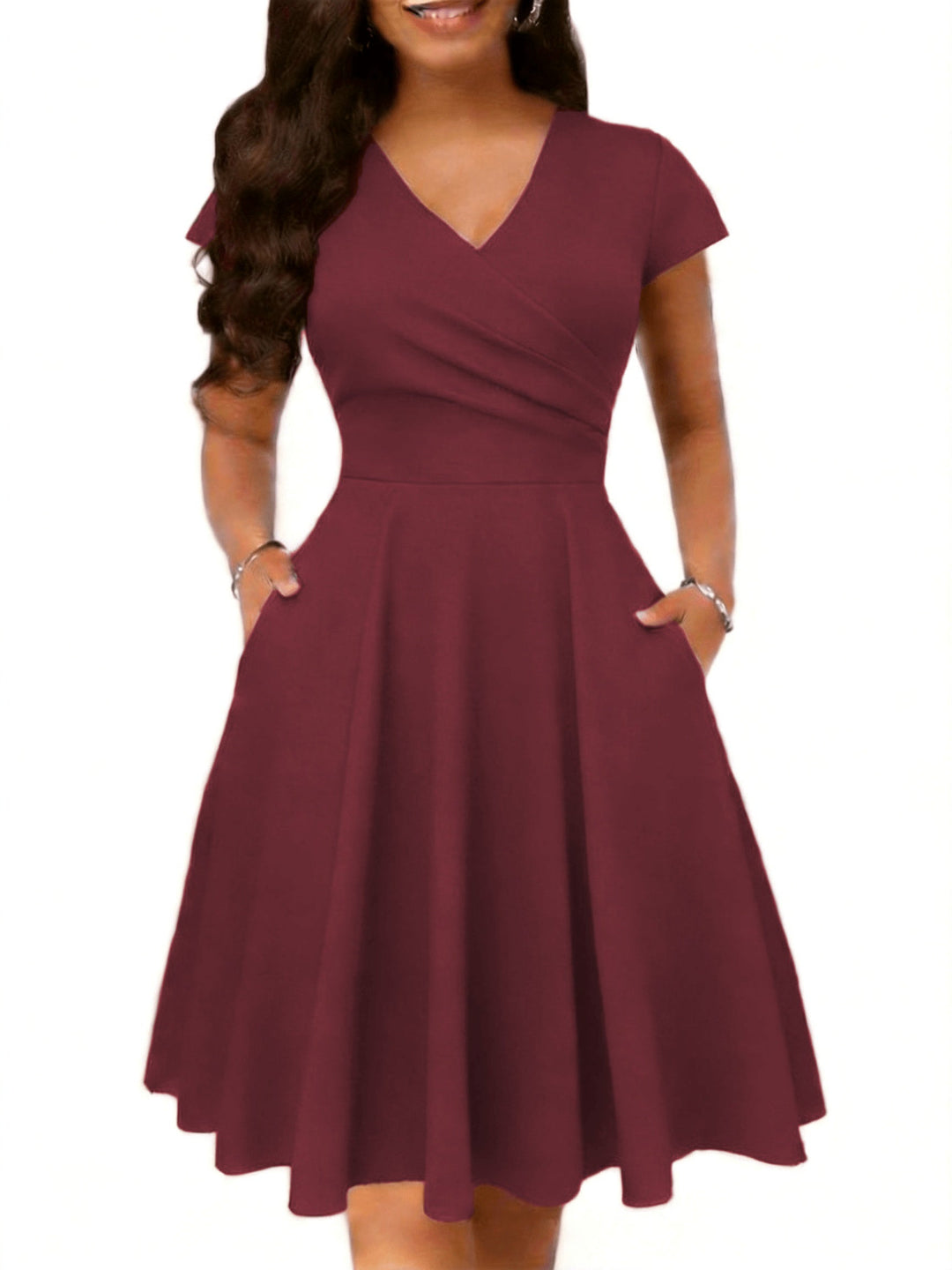 Nadine | Elegancka Kwiatowa Sukienka Midi