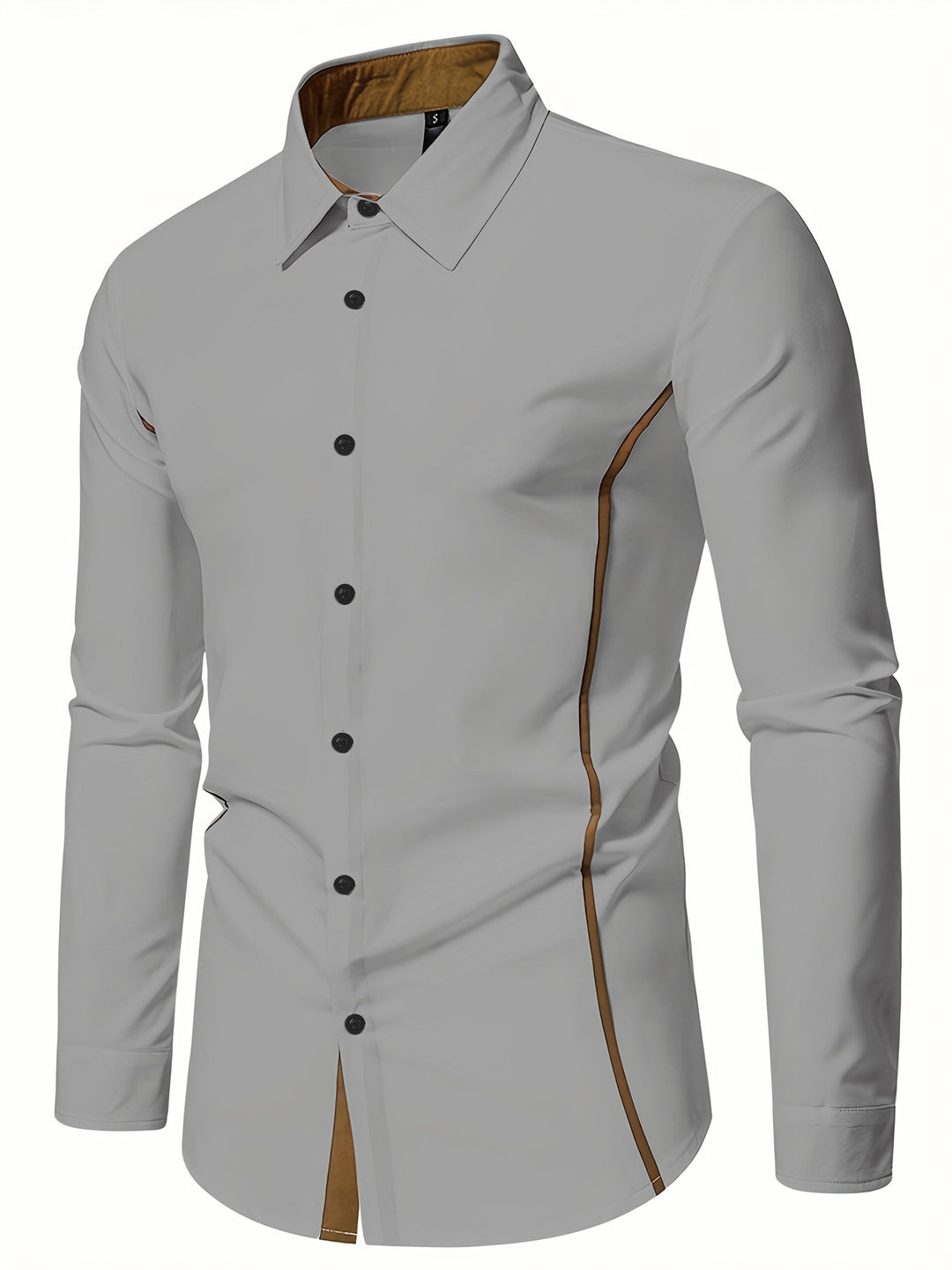 Damon | Koszula Slim Fit z Kontrastowymi Akcentami