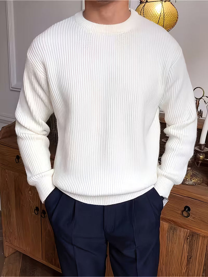 Harry | Sweter z długim rękawem z prążkowanym wykończeniem