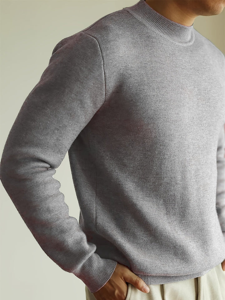 Tobias | Elegancki Sweter z Wysokim Kołnierzem