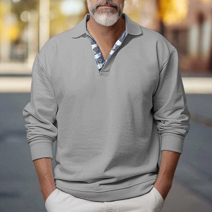 Landon | Bluza z kołnierzykiem polo