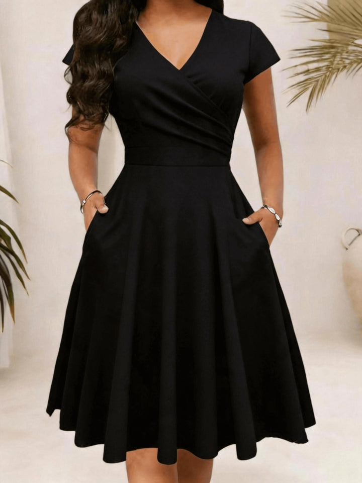 Nadine | Elegancka Kwiatowa Sukienka Midi