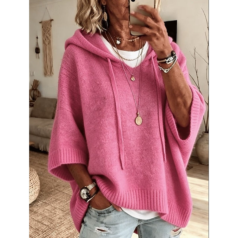 Cassidy | Luźny Sweter z Kapturem