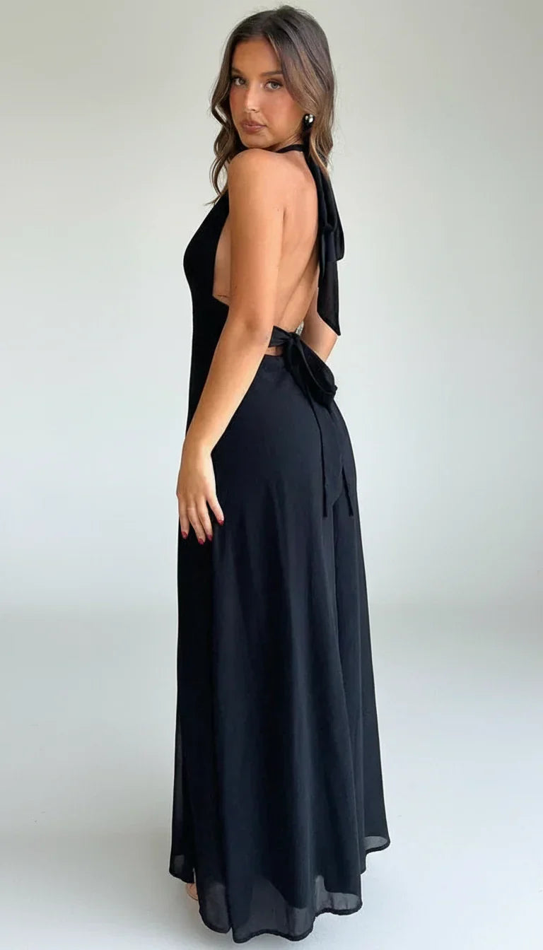 Anaria | Elegancka wieczorowa sukienka bez rękawów