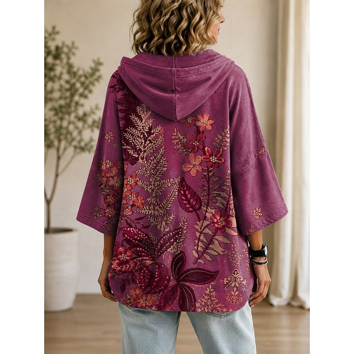 Diane | Botaniczny Top z Kapturem