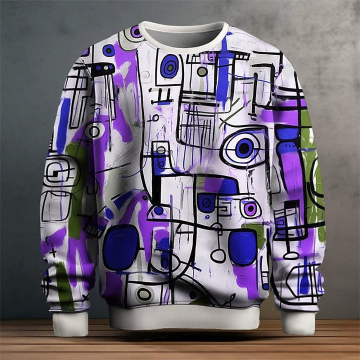 Grant | Artystyczny Sweatshirt z Okryciem na Szyi