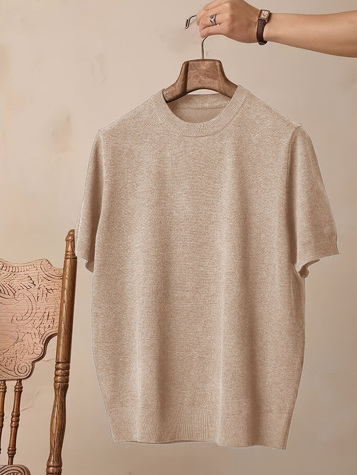 Rowland | Elegancki krótki rękaw sweter