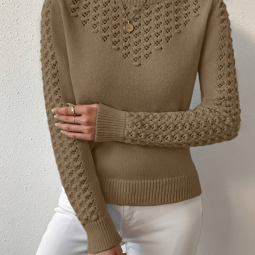 Lorena | Sweter z dzianiny w sploty
