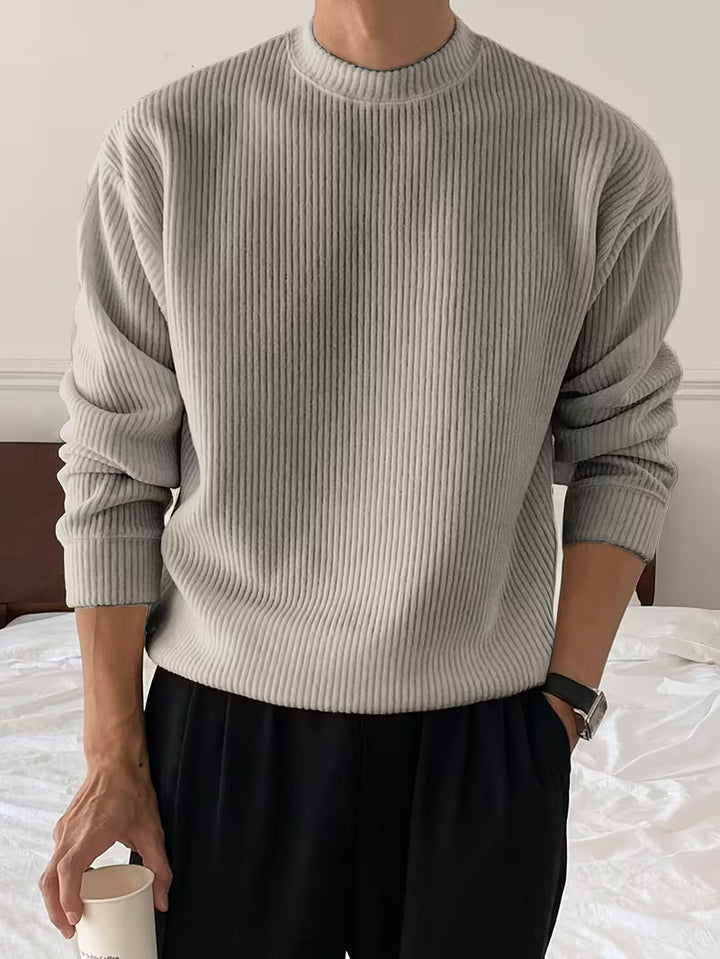 Harry | Sweter z długim rękawem z prążkowanym wykończeniem