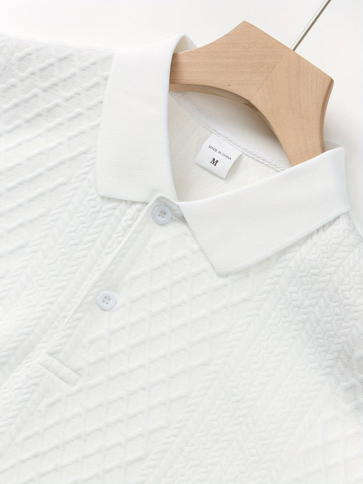 Harrington | Teksturowana koszulka polo do biura
