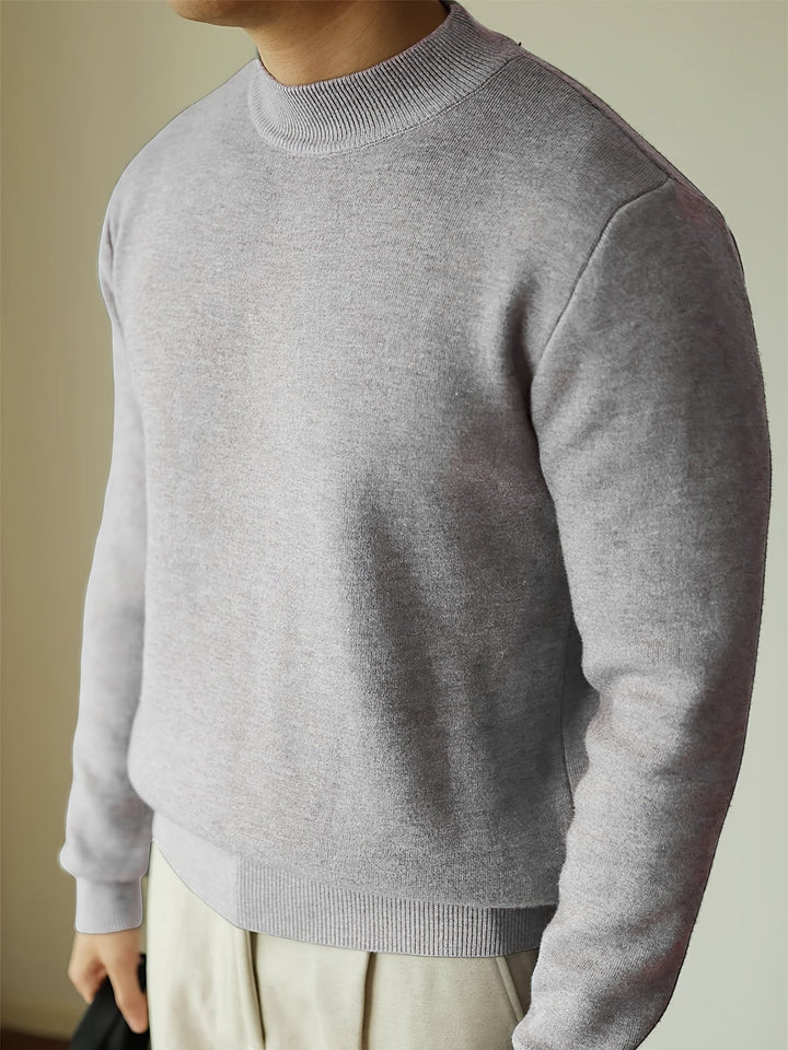 Tobias | Elegancki Sweter z Wysokim Kołnierzem