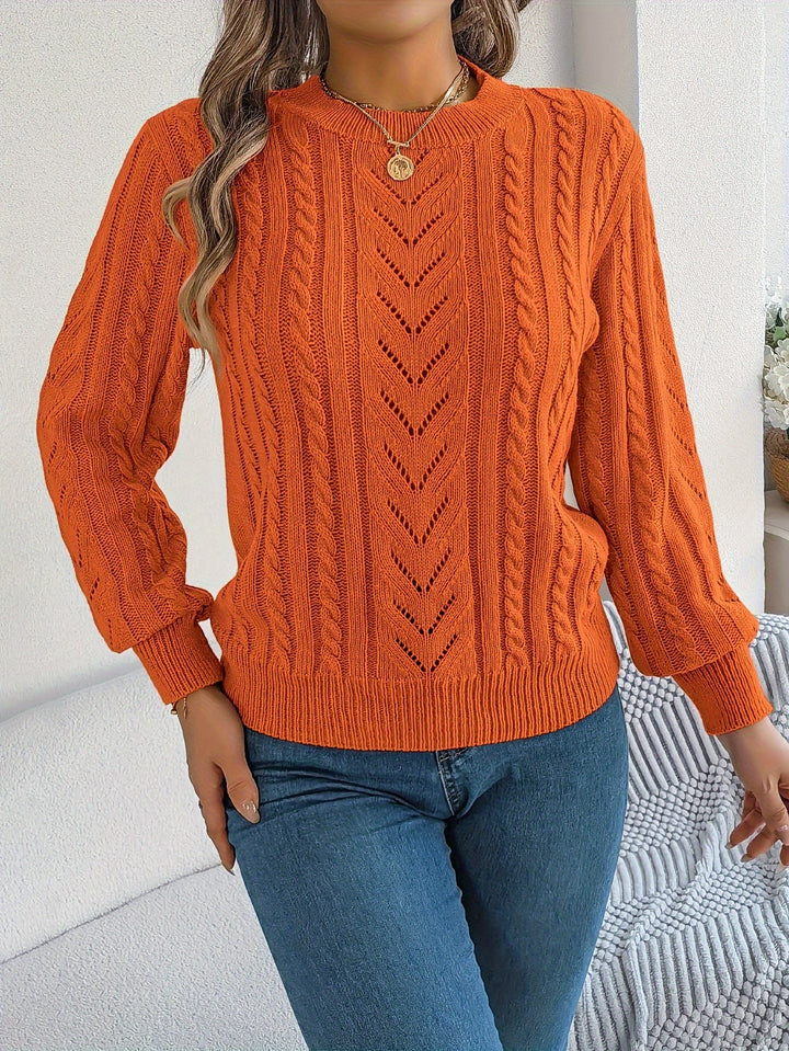 Heather | Sweter z teksturowanym splotem