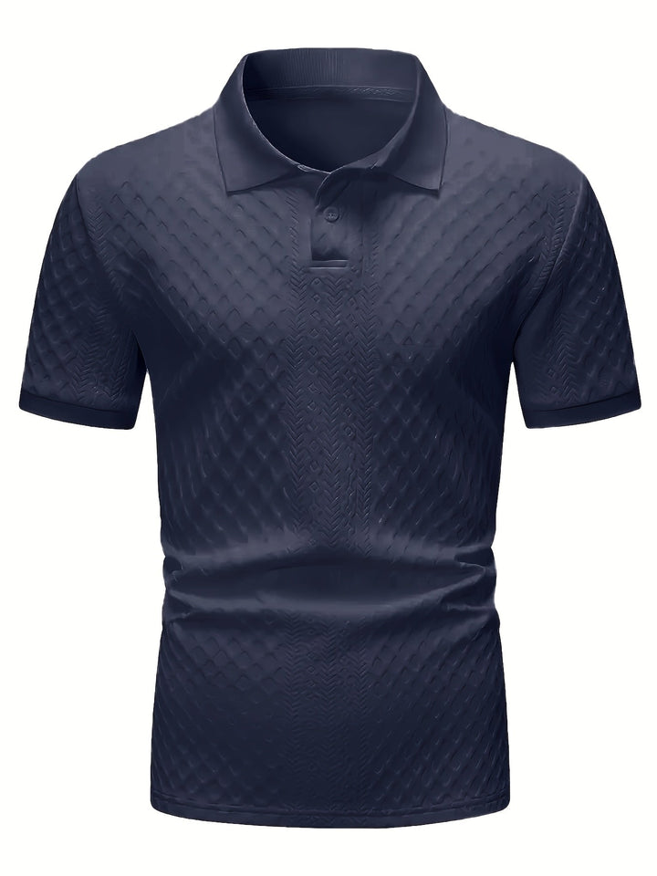 Harrington | Teksturowana koszulka polo do biura