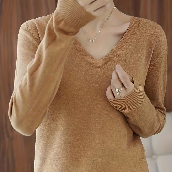 Deborah | Sweter Relaxed V-Neck