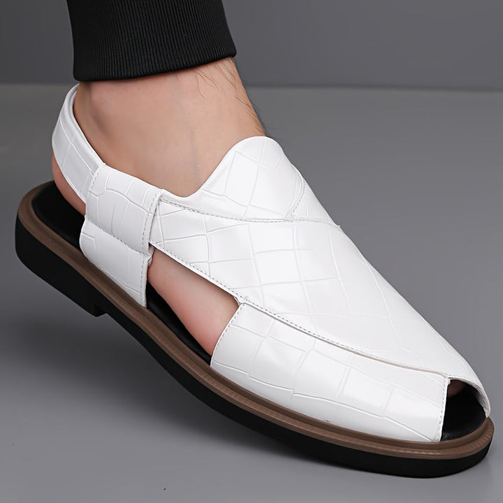 Nathaniel | Klapki Slip-On z Efektem Wplecionym