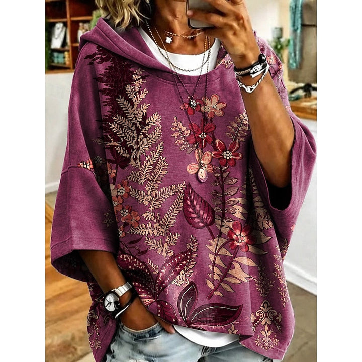 Diane | Botaniczny Top z Kapturem
