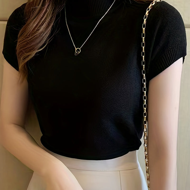 Camryn | Elegancki Top z Półgolfem