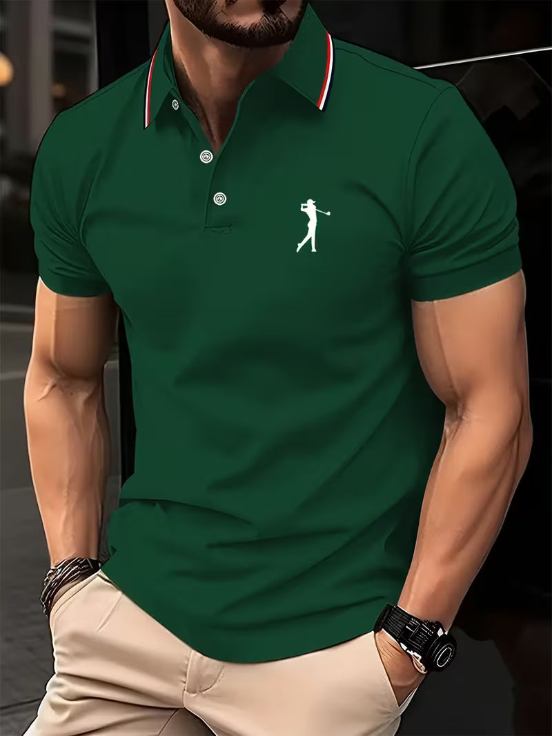 Laurence | Casual Koszulka Golfowa z Krótkim Rękawem