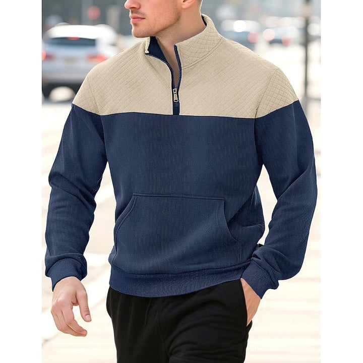 Harvey | Pulower z Kwartowym Zamkiem w Blokach Kolorystycznych