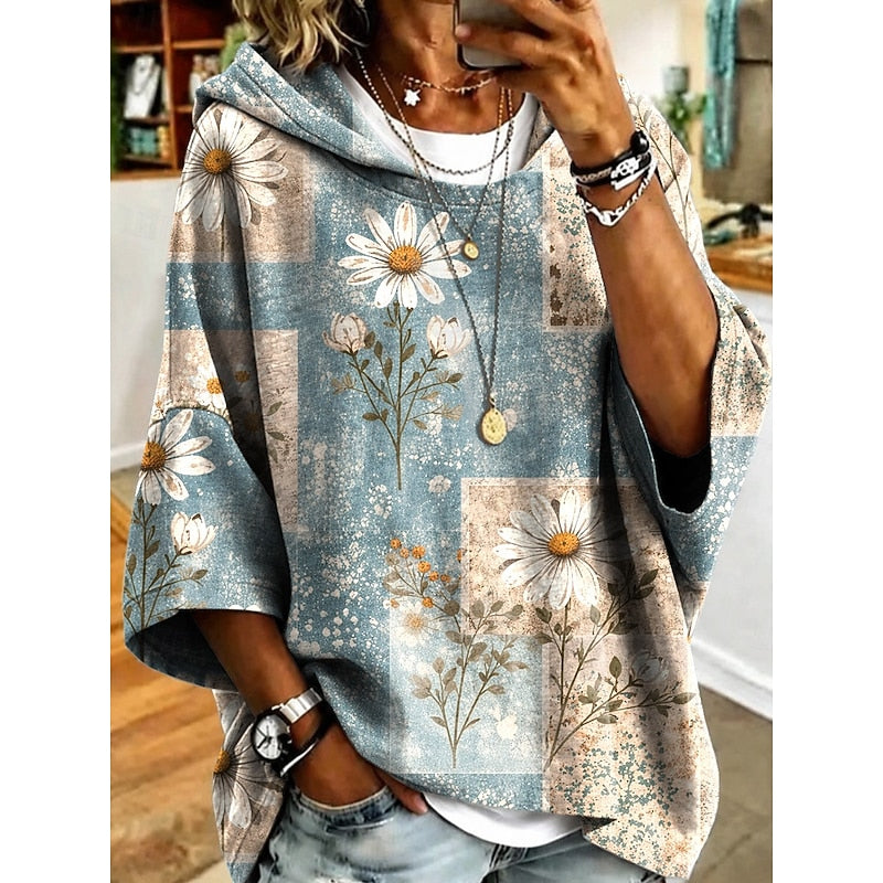 Diane | Botaniczny Top z Kapturem