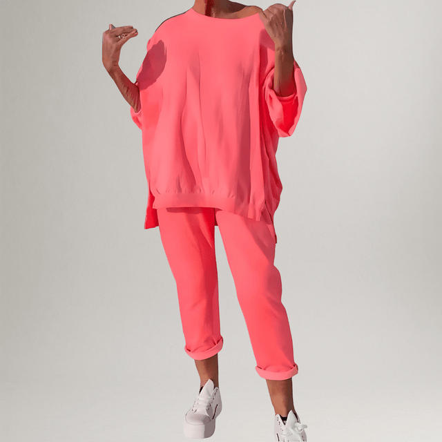 Winona | Klasyczna Oversize Bluzka i Spodnie