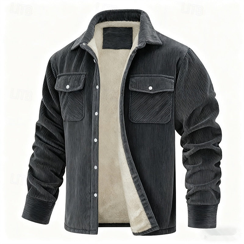 Dalton | Kurtka z Prążkowanej Fleece
