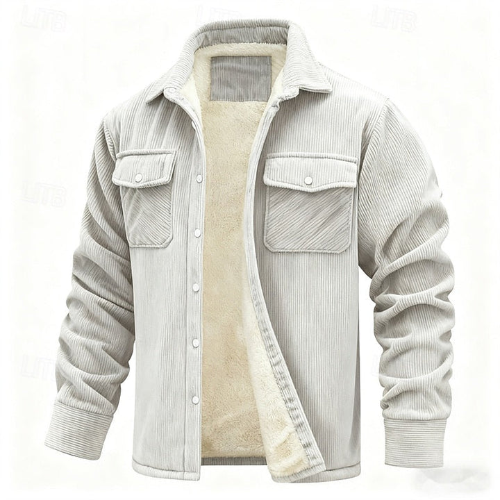 Dalton | Kurtka z Prążkowanej Fleece