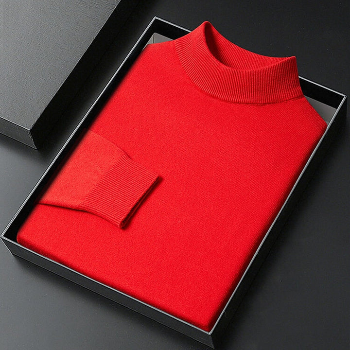 Maxwell | Elegancki Sweter z Kołnierzem Mock