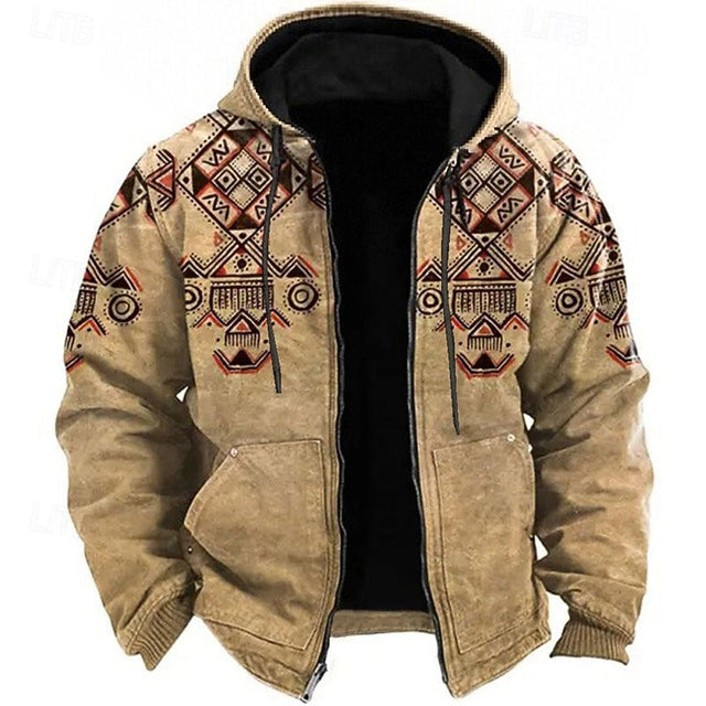Dalton | Kurtka z kapturem w stylu Heritage-Print