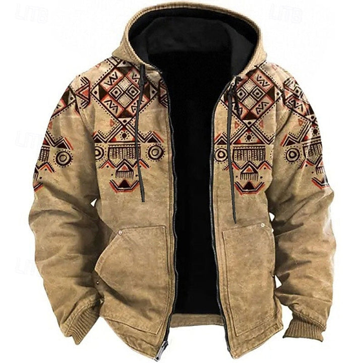 Dalton | Kurtka z kapturem w stylu Heritage-Print