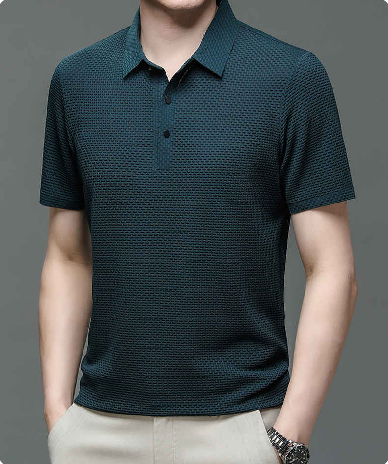 Hadrian | Stylowa koszula polo na guziki