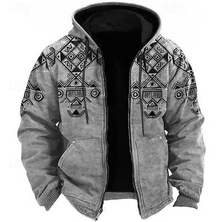 Dalton | Kurtka z kapturem w stylu Heritage-Print