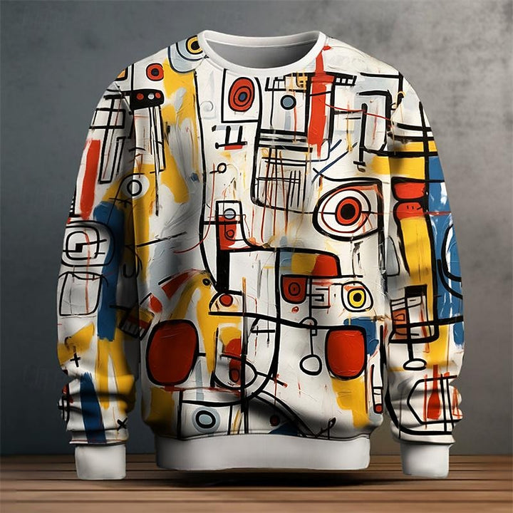 Grant | Artystyczny Sweatshirt z Okryciem na Szyi