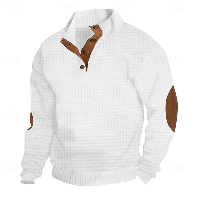 Sawyer | Pulower z teksturowanym stójką