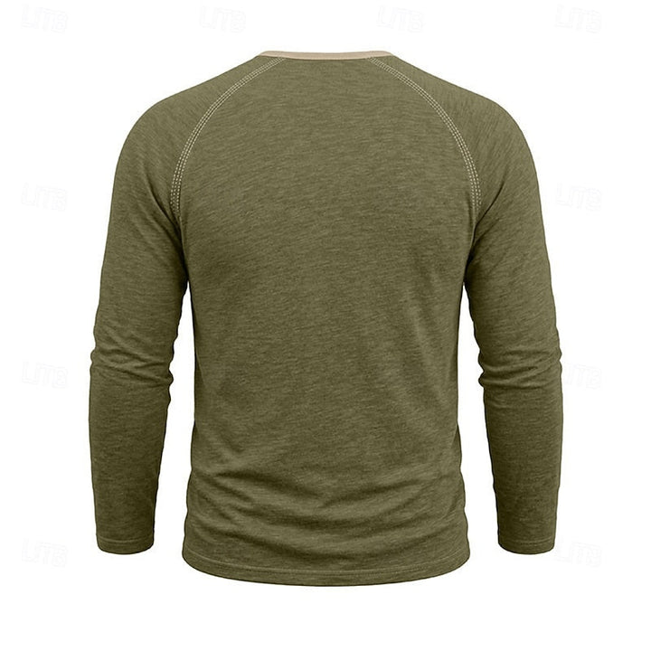 Holden | Klasyczna koszulka Henley z długim rękawem
