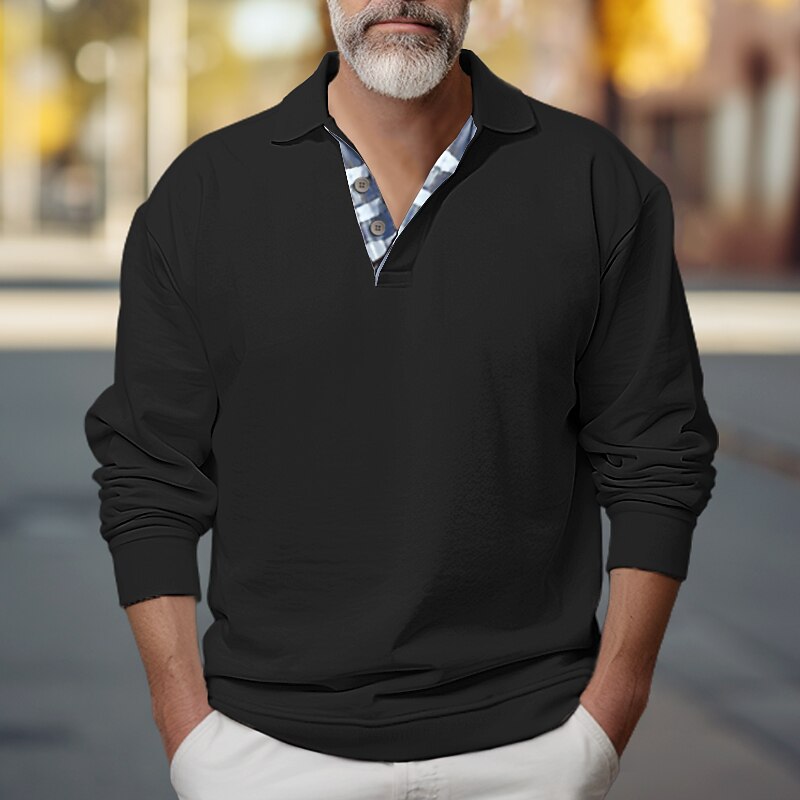 Landon | Bluza z kołnierzykiem polo