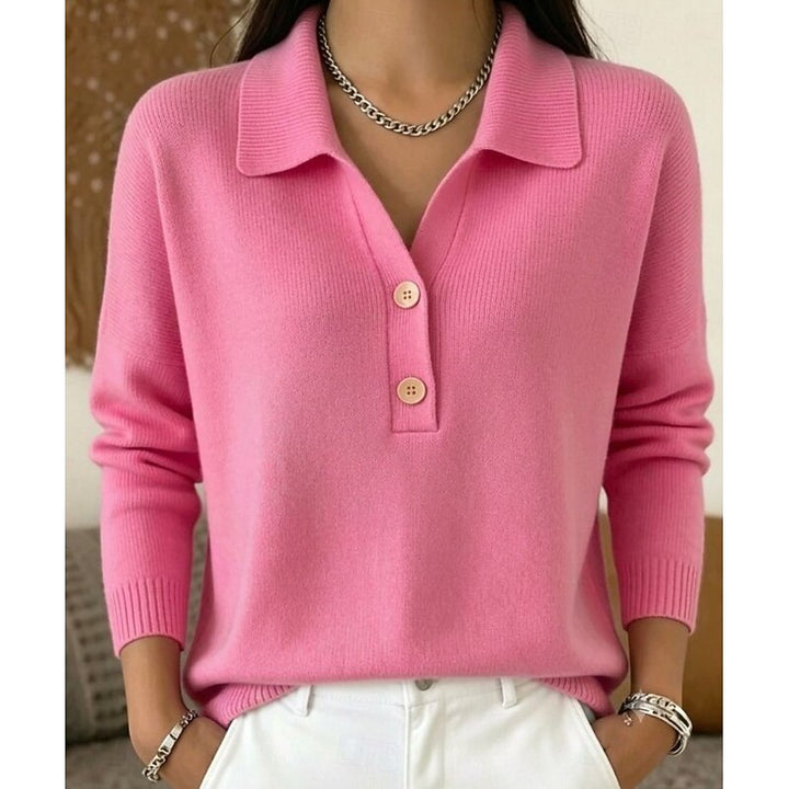 Lorelei | Elegancki sweter polo z kołnierzykiem