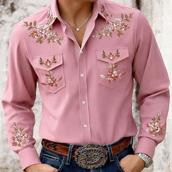 Clayton | Haftowana koszula w stylu western