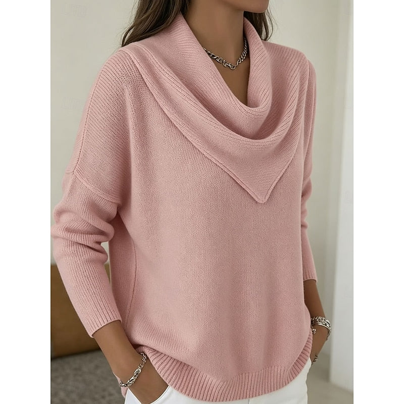 Ottilie | Sweter z drapowanym dekoltem