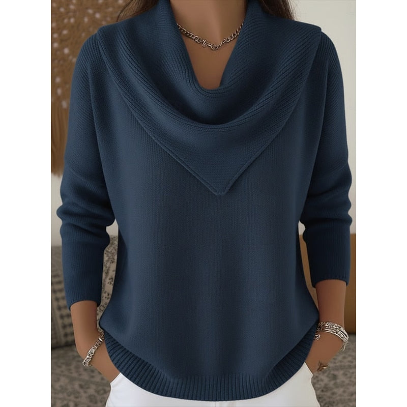 Ottilie | Sweter z drapowanym dekoltem