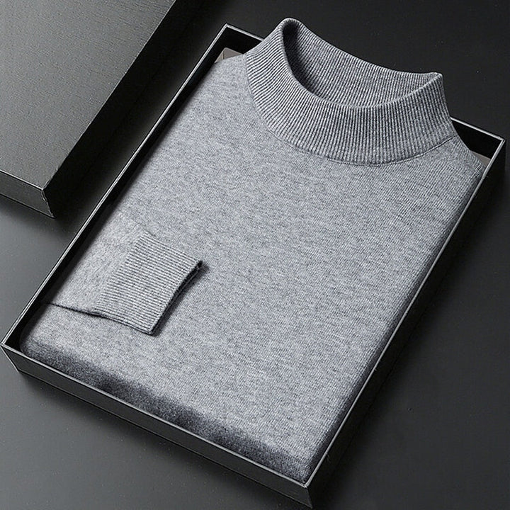 Maxwell | Elegancki Sweter z Kołnierzem Mock