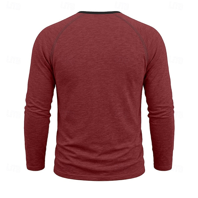 Holden | Klasyczna koszulka Henley z długim rękawem