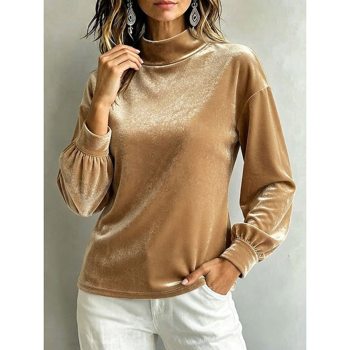 Belinda | Elegancka Bluzka z Mock Neck