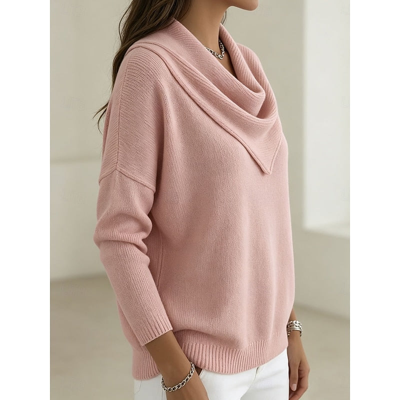 Ottilie | Sweter z drapowanym dekoltem