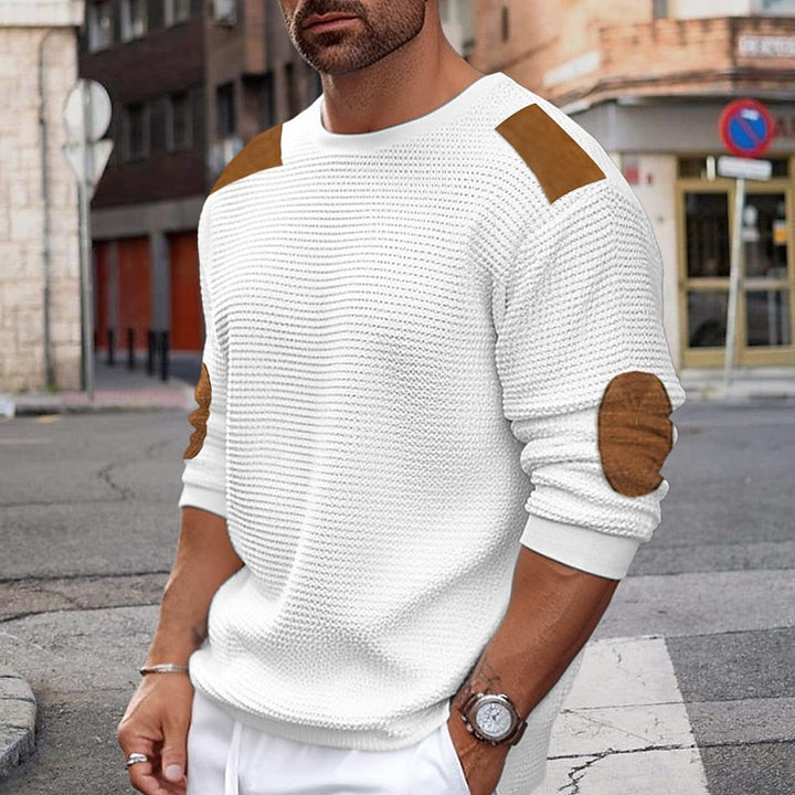 Reid | Teksturowany Sweter z Okrągłym Dekoltem