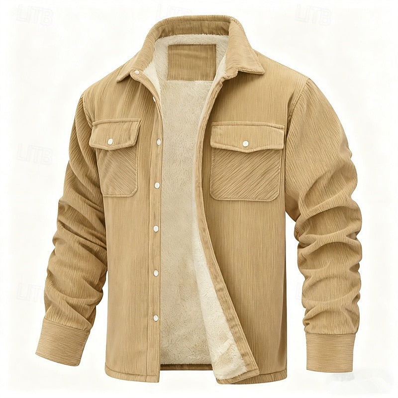 Dalton | Kurtka z Prążkowanej Fleece